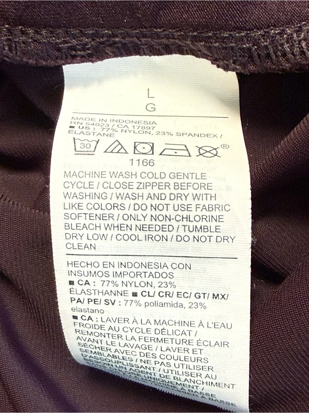 Old Navy Women’s Sleektech Plum High Waist Cargo Joggers NWOT Size Large - Picture 5 of 5